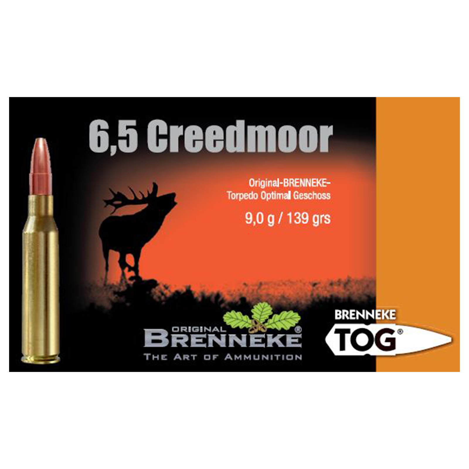 BRENNEKE 6,5 Creedmoor TOG 9,0g/139gr BRENNEKE 6,5 Creedmoor TOG 9,0g/139gr