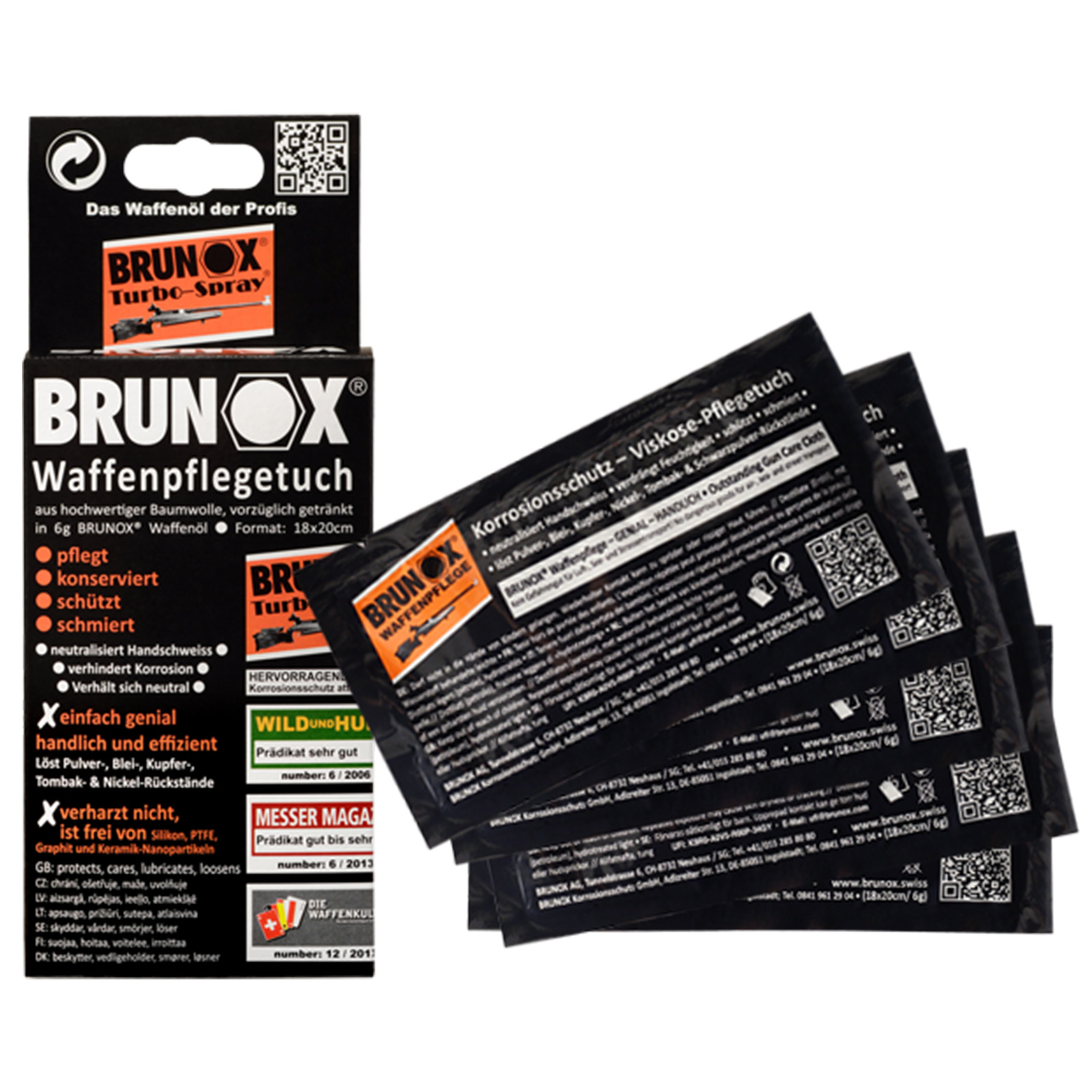 BRUNOX Waffenpflegetücher 5 Stück BRUNOX Waffenpflegetücher 5 Stück