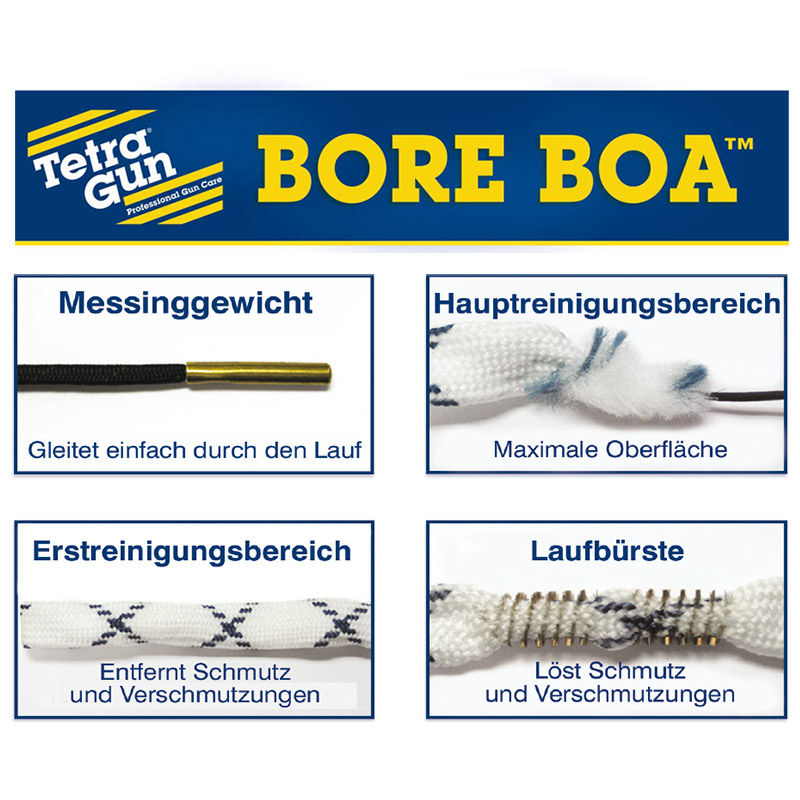TETRA GUN Bore Boa Lauf-Reinigungsschnur für Langwaffen TETRA GUN Bore Boa Lauf-Reinigungsschnur für Langwaffen