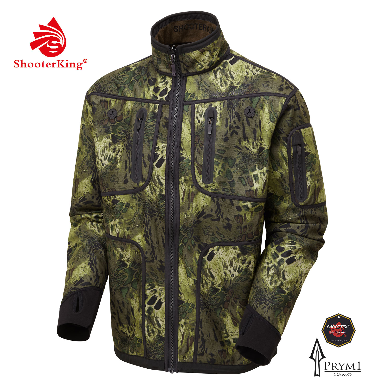 SHOOTERKING Softshell Jacke wendbar Woodlands Camo SHOOTERKING Softshell Jacke wendbar Woodlands Camo