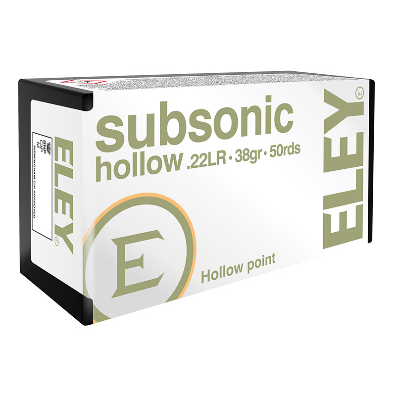 ELEY Subsonic Hollow .22lr ELEY Subsonic Hollow .22lr