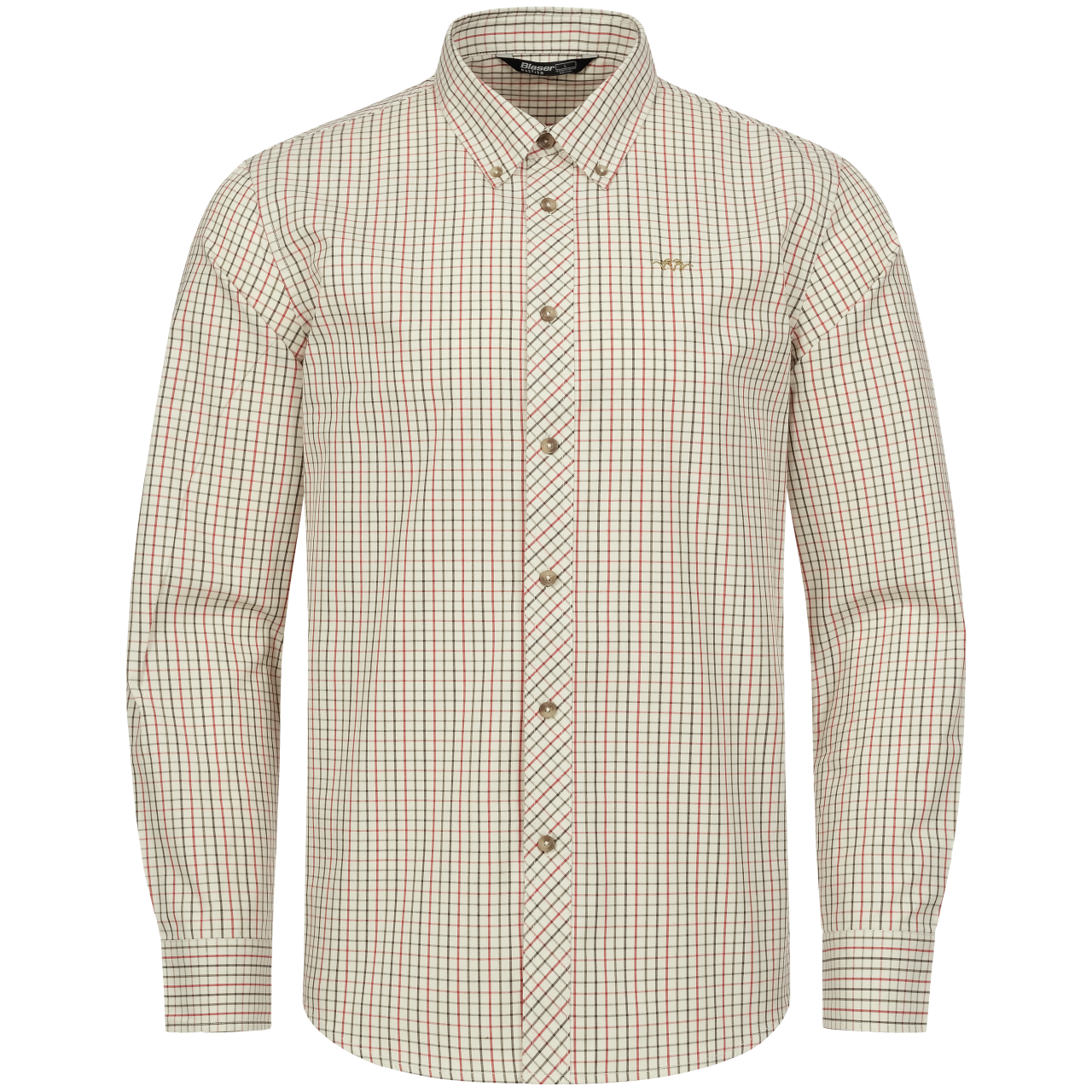 Blaser Herren Hemd Tristan 22 beige/rot kariert Blaser Herren Hemd Tristan 22 beige/rot kariert