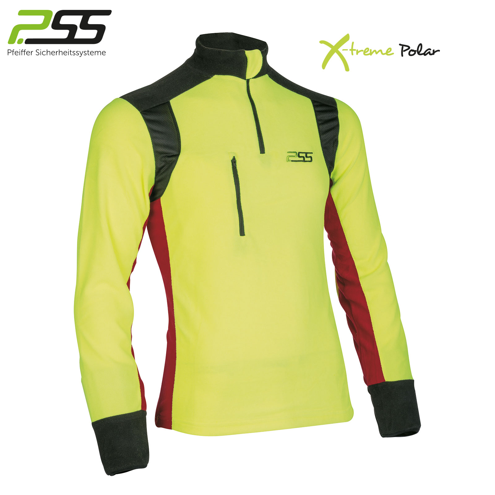 PSS X-treme Polar Fleeceshirt gelb/rot PSS X-treme Polar Fleeceshirt gelb/rot