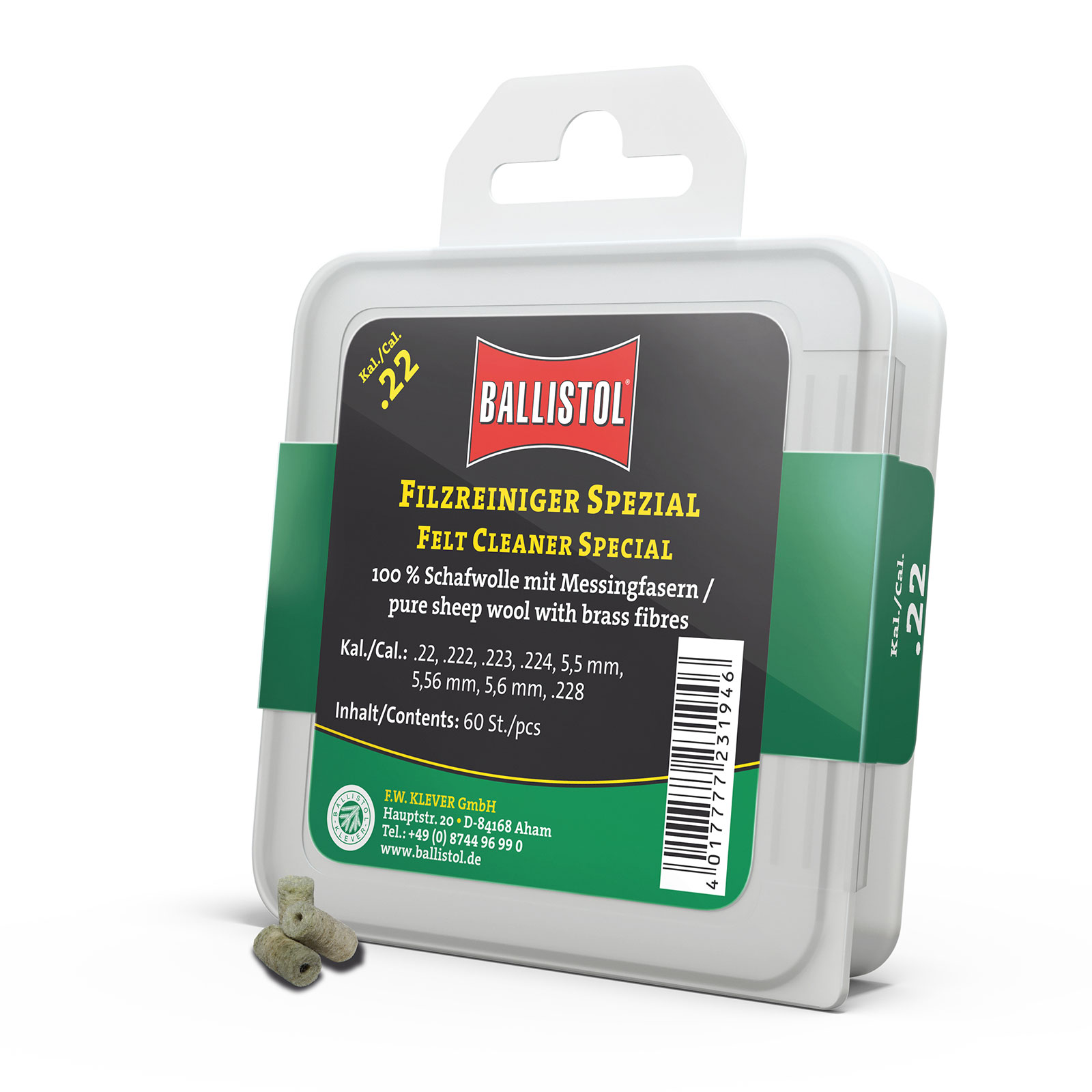 BALLISTOL Filzreiniger Spezial / 60 Stk.