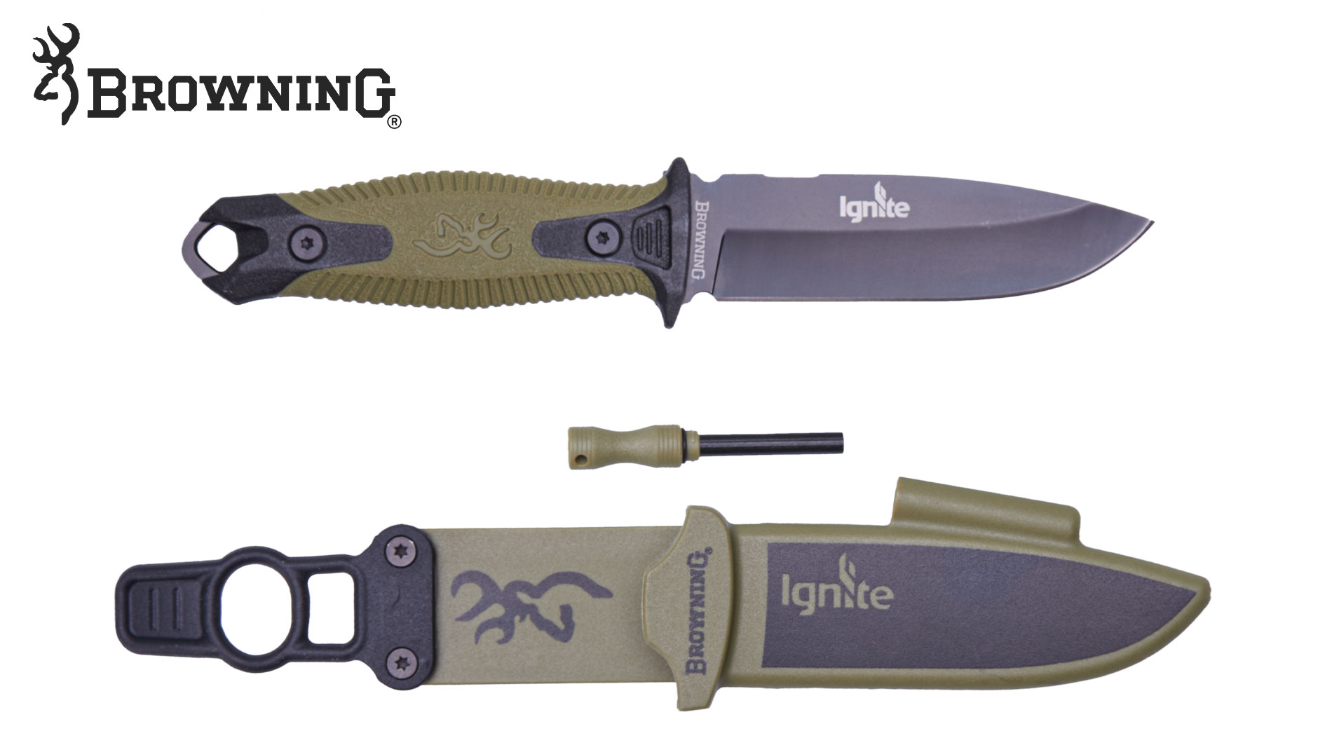 BROWNING Messer Ignite 2  Grün