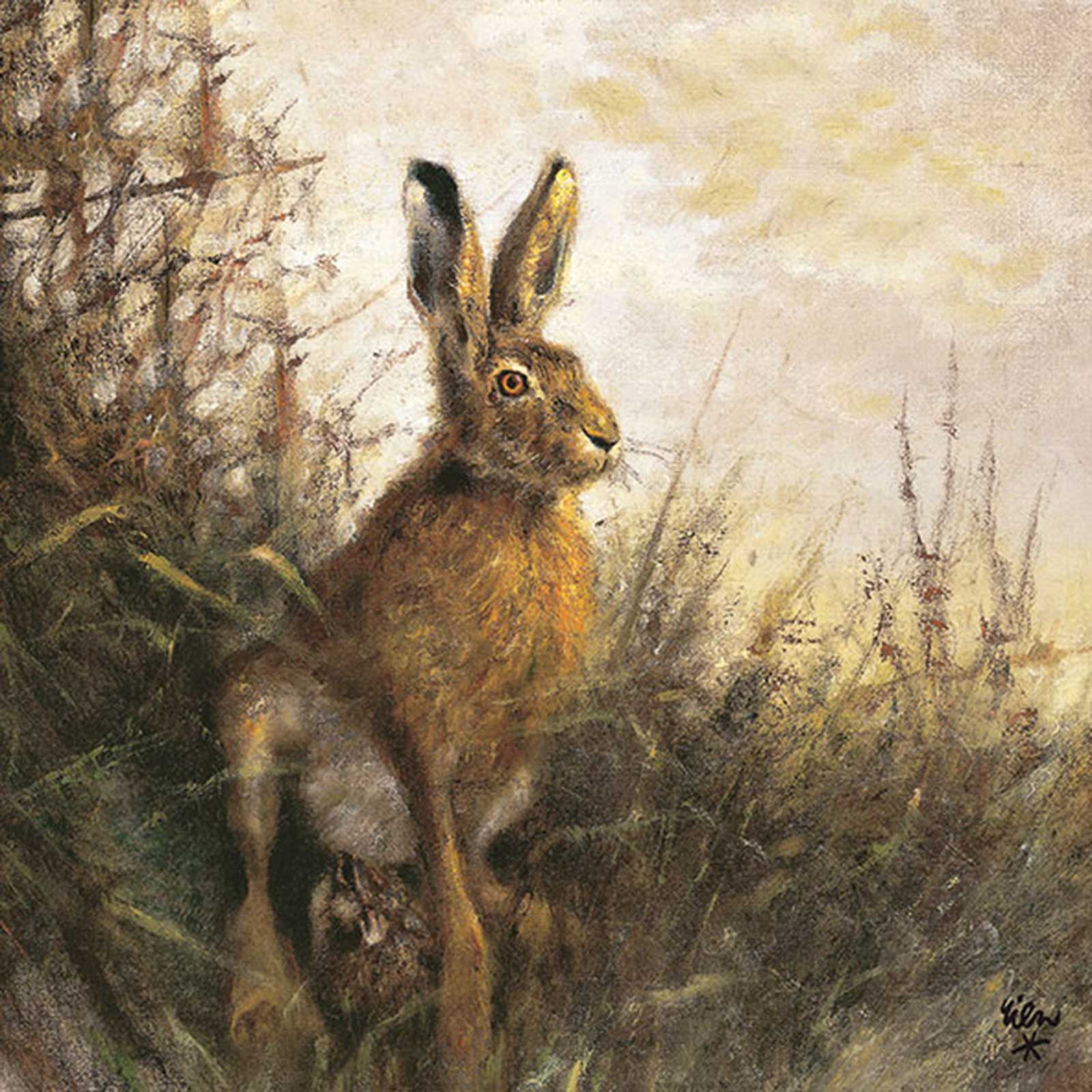 Jagdservietten Hase Jagdservietten Hase