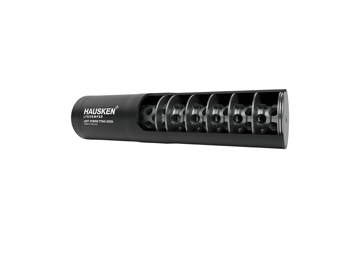 HAUSKEN JAKT JD224Ti HYBRID TITAN 7,85mm - Cal. .30 /.300/.308  Black  