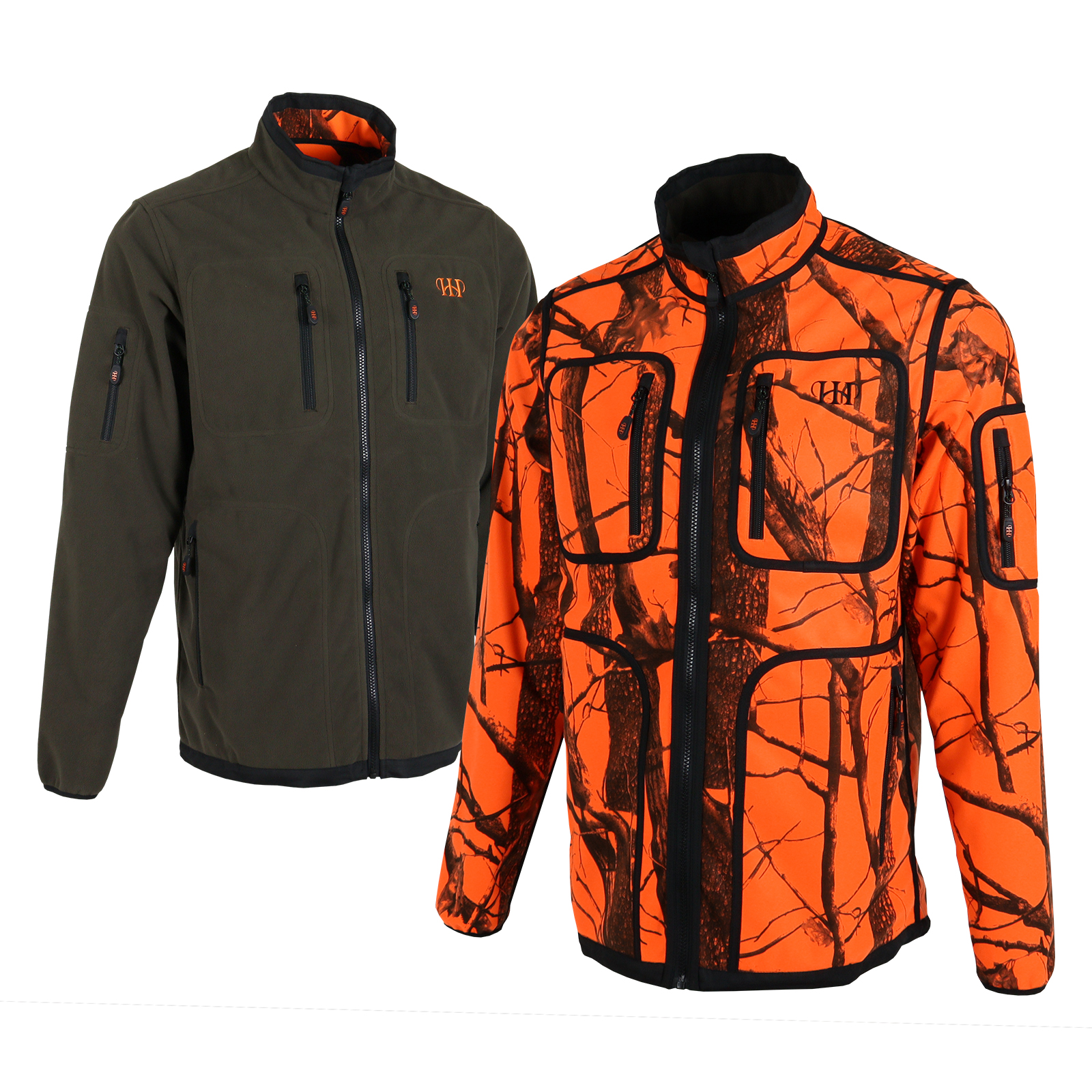 HOUSE OF HUNTING Wendbare Fleecejacke CAMO BLAZE HOUSE OF HUNTING Wendbare Fleecejacke CAMO BLAZE