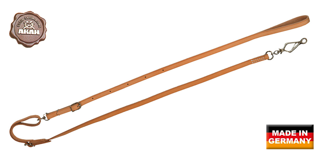 AKAH Umhängeleine aus Fahlleder 10 mm breit AKAH Umhängeleine aus Fahlleder 10 mm breit