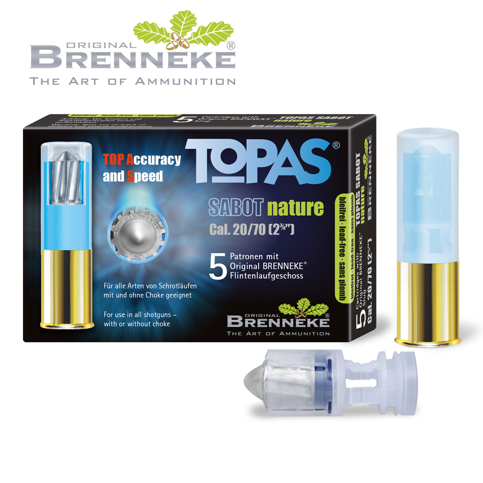 BRENNEKE TOPAS® Sabot nature 20/70 BRENNEKE TOPAS® Sabot nature 20/70