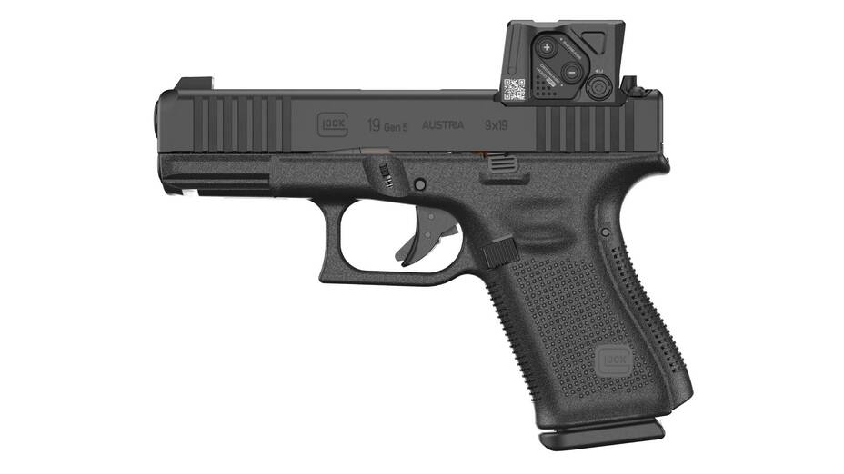 GLOCK Pistole G19 Gen5, FS, 9 mm Luger, Compact, A-CUT COA Combo
