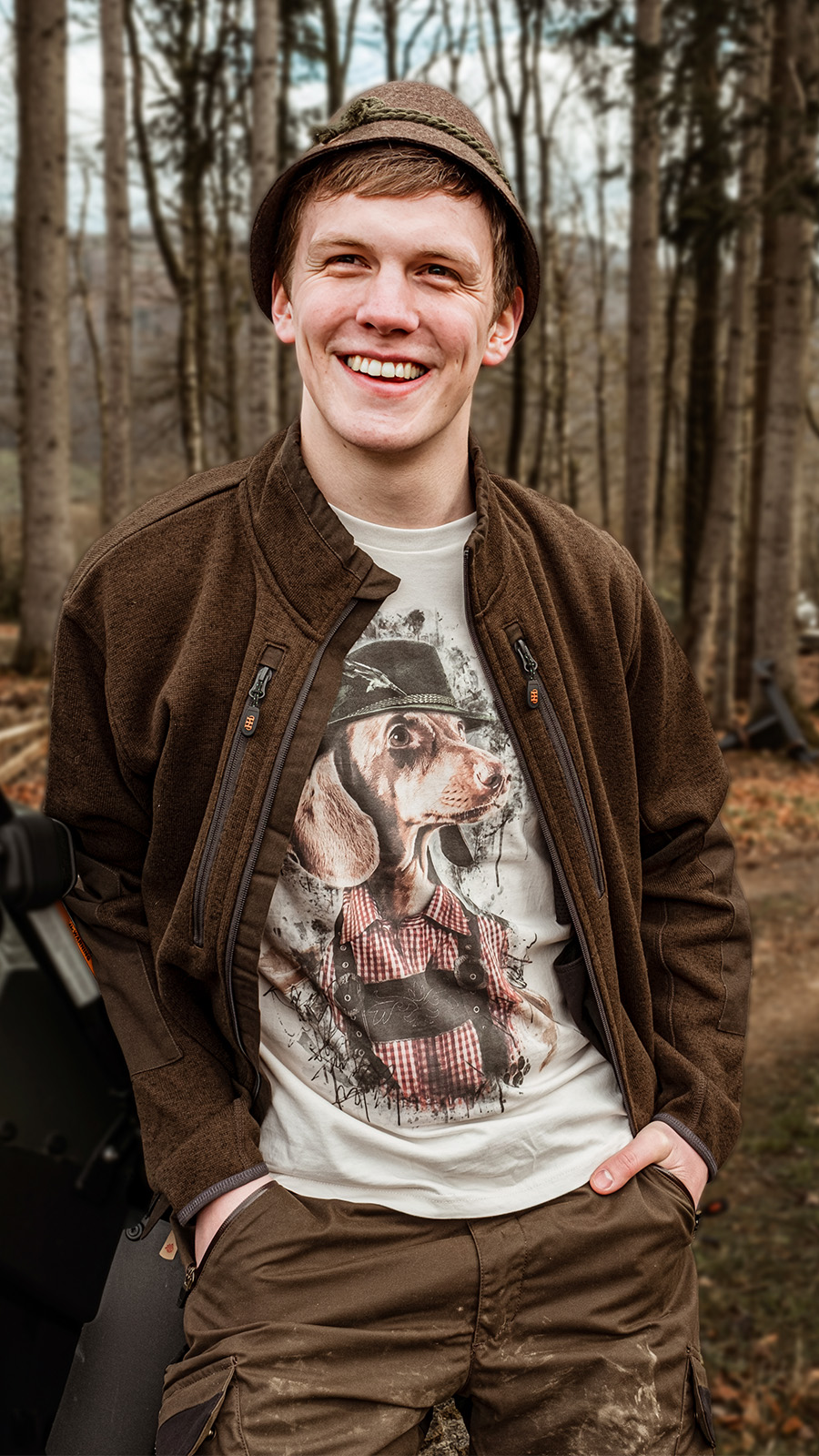 HOUSE OF HUNTING Strickfleece-Jacke BJÖRN HOUSE OF HUNTING Strickfleece-Jacke BJÖRN