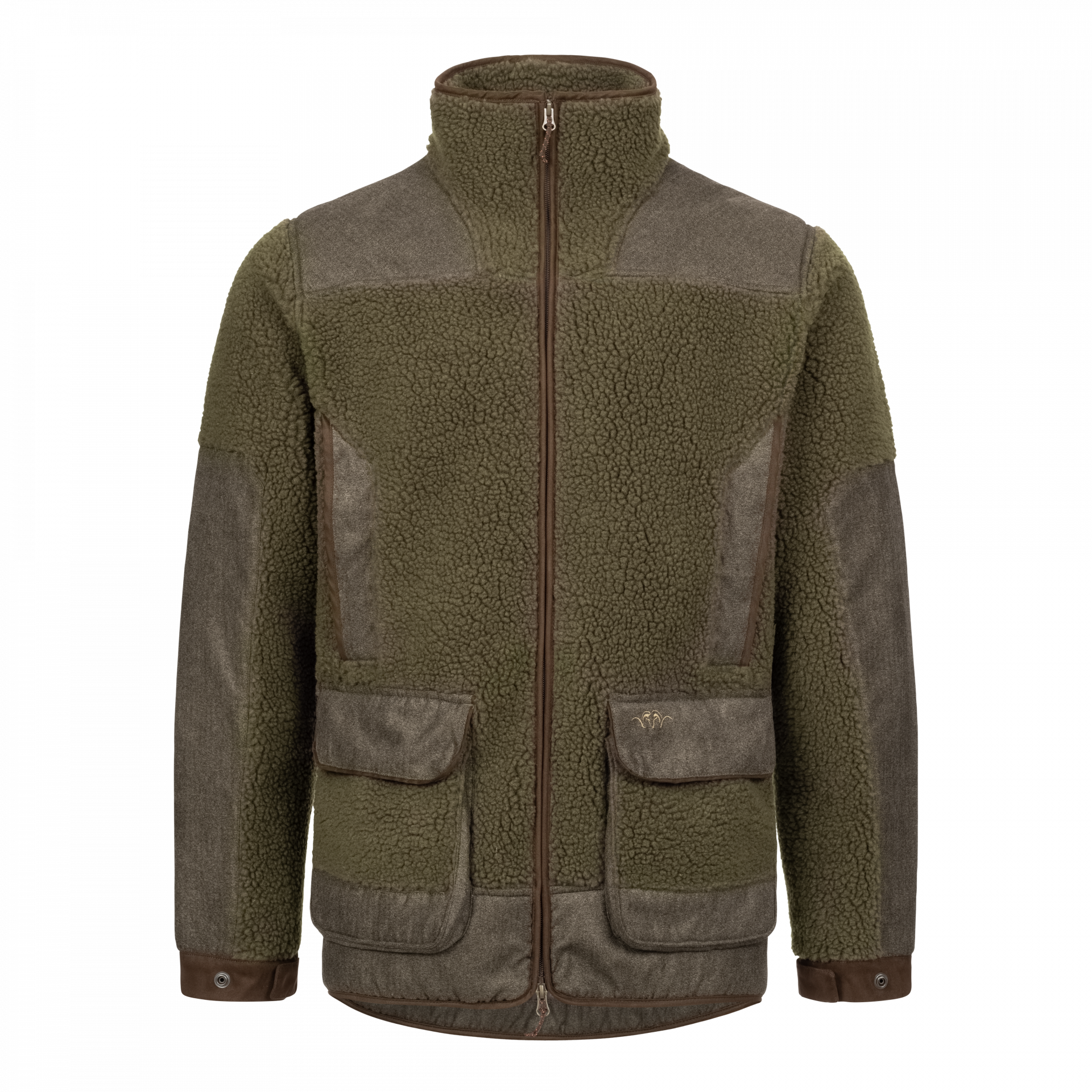 Blaser Herren Sherpa Fleece Jacke dunkel oliv Blaser Herren Sherpa Fleece Jacke dunkel oliv