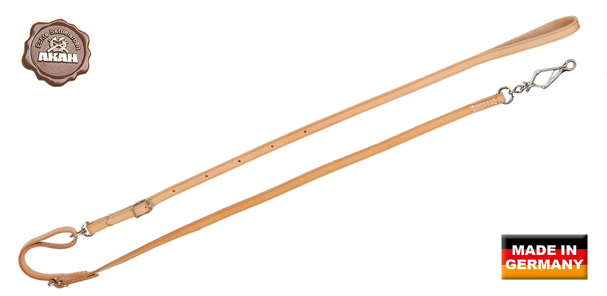 AKAH Umhängeleine aus Fahlleder 14 mm breit AKAH Umhängeleine aus Fahlleder 14 mm breit